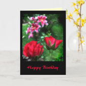 Rose und Lilies zum Geburtstag Karte (Gelbe Blume)