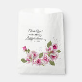 Rose und Lily Pink Brautparty Gefälligkeitstasche Geschenktütchen (Vorderseite)