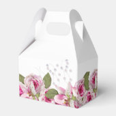 Rose und Lily-Pink-Brautparty Geschenkschachtel (Rückseite)