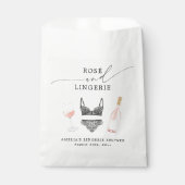 Rosé- und Lingerie-Brautparty Geschenktütchen (Vorderseite)
