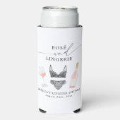 Rosé- und Lingerie-Brautparty Selters Dosenkühler (Seltzer Rückseite)