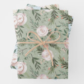 Rose- und Lotus-Pod-Verpackungspapier Geschenkpapier Set (Beispiel)