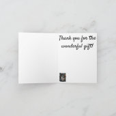 Rose und magisches Licht Dankeskarte (Innenseite)