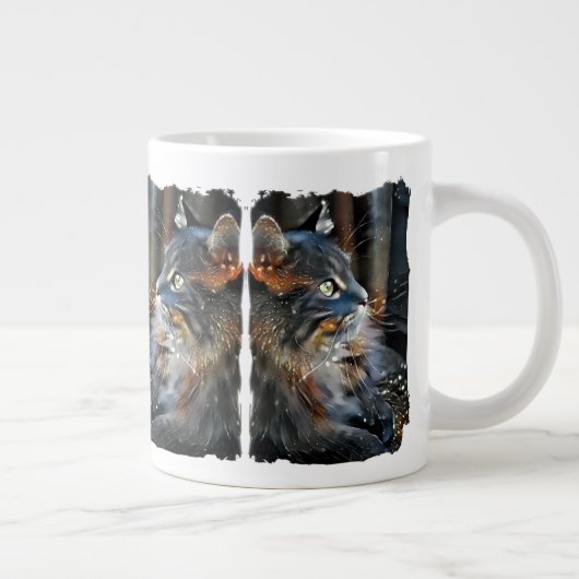 Rose und magisches Licht Jumbo-Tasse (Rechts)