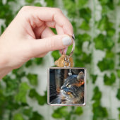 Rose und magisches Licht Schlüsselanhänger (Hand)