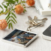 Rose und magisches Licht Schlüsselanhänger (Seite)