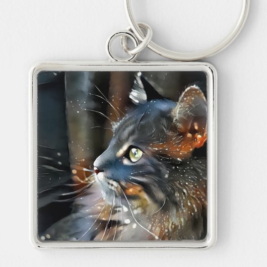 Rose und magisches Licht Schlüsselanhänger (Vorne)