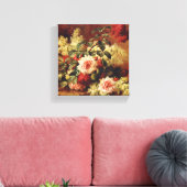 Rose und Mahogany von de Longpre Wrapped Canvas Leinwanddruck (Insitu (Wohnzimmer))