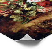 Rose und Mahogany von Paul de Longpre Fine Art Pri Poster (Ecke)