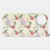 Rose und Mechanische Zeichn mit Gängen Case-Mate iPhone Hülle (Rückseite (Horizontal))