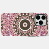 Rose und Mocha Mandala Muster Blumengeometrie Case-Mate iPhone Hülle (Rückseite (Horizontal))
