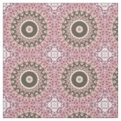 Rose und Mocha Mandala Muster Blumengeometrie Stoff (Muster)
