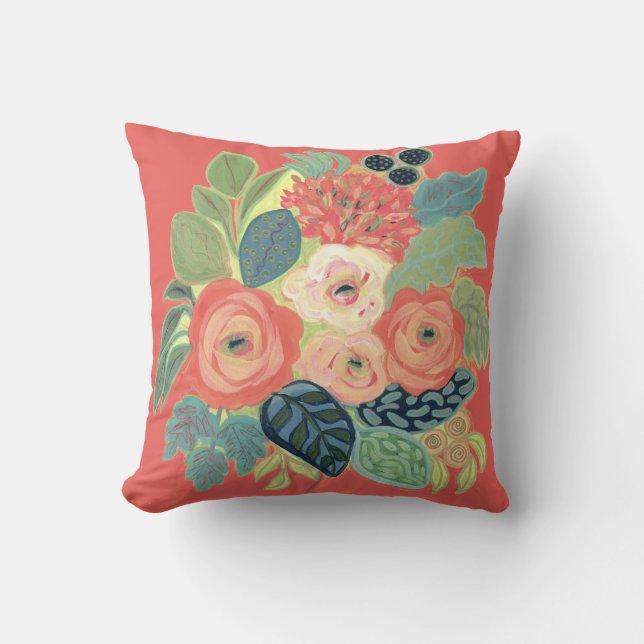 Rose und Mum Pillow-Dusty-Rose Kissen (Vorderseite)