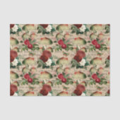 Rose und Mushroom Antiquitätenpapier Seidenpapier (Vorderseite)