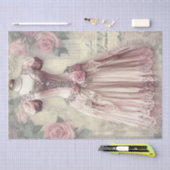 Rose und Nähen von Ephemera Seidenpapier (Handwerk)