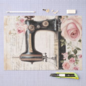 Rose und Nähen von Ephemera Seidenpapier (Handwerk)