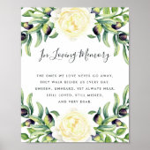 Rose- und Olive-Gedenkposter Poster (Vorne)