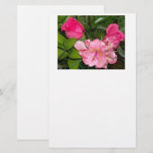 Rose und Orchiane Briefpapier (Vorne/Hinten)