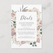 Rose und Orchideen für Hochzeiten Begleitkarte (Vorderseite)