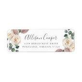 Rose und Orchideen Rücksendeadresse (Vorne)