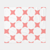 Rose und Pastell Star Design Fleecedecke (Vorderseite (Horizontal))