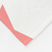 Rose und Pastell Star Design Fleecedecke (Ecke)