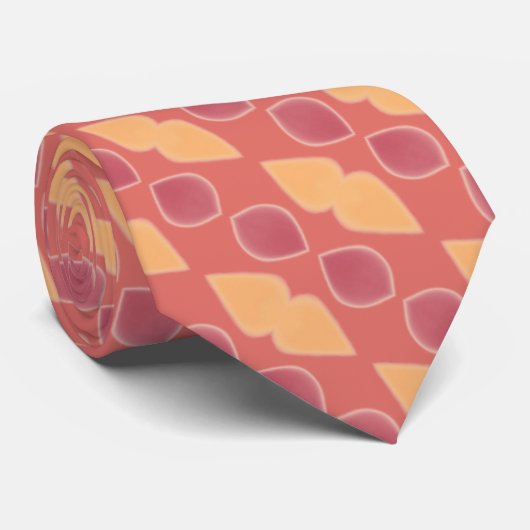 Rose und Peach Krawatte (Gerollt)