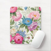 Rose und Peonieflora im Garten Mousepad (Mit Mouse)