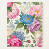 Rose und Peonieflora im Garten Planer (Rückseite)