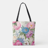 Rose und Peonieflora im Garten Tasche (Rückseite)