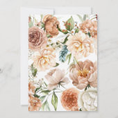Rose und Peonies Terracotta auf dem Monte Tamaro Einladung (Rückseite)