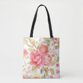Rose und Peony Tasche (Vorderseite)