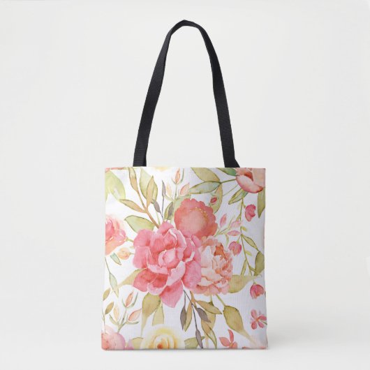 Rose und Peony Tasche (Vorderseite)