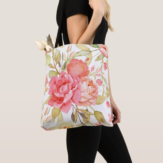 Rose und Peony Tasche (Von Nahem)