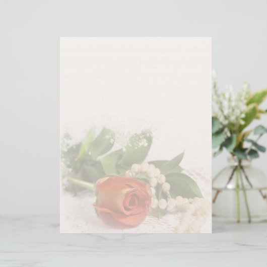 Rose und Perlen (Stehend Vorderseite)