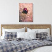 Rose und Perlen Leinwanddruck (Insitu (Schlafzimmer))