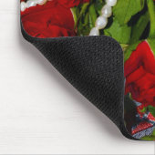Rose und Perlen Mousepad (Ecke)