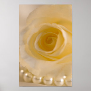 Rose und Perlen Poster