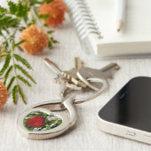 Rose und Perlen Schlüsselanhänger (Seite)