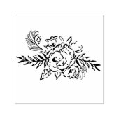 Rose und Pfau Permastempel (Design)