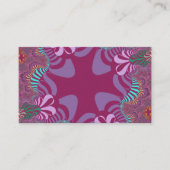 Rose- und Pflaumenkreuz Visitenkarte (Vorderseite)