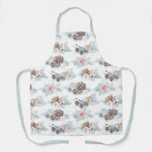 Rose und Pinienmuster Schürze (Vorderseite)
