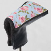 Rose- und Polka-Dots-Muster Golf Headcover (3/4 Vorderseite)