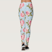 Rose- und Polka-Dots-Muster Leggings (Rückseite)