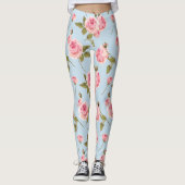 Rose- und Polka-Dots-Muster Leggings (Vorderseite)