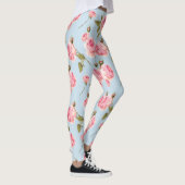 Rose- und Polka-Dots-Muster Leggings (Rechts)