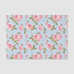 Rose- und Polka-Dots-Muster Seidenpapier
