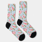Rose- und Polka-Dots-Muster Socken (Rechts)