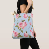 Rose- und Polka-Dots-Muster Tasche (Von Nahem)