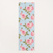 Rose- und Polka-Dots-Muster Yogamatte (Vorderseite)